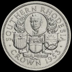 Southern Rhodesia 1953 Silver Crown Reverse