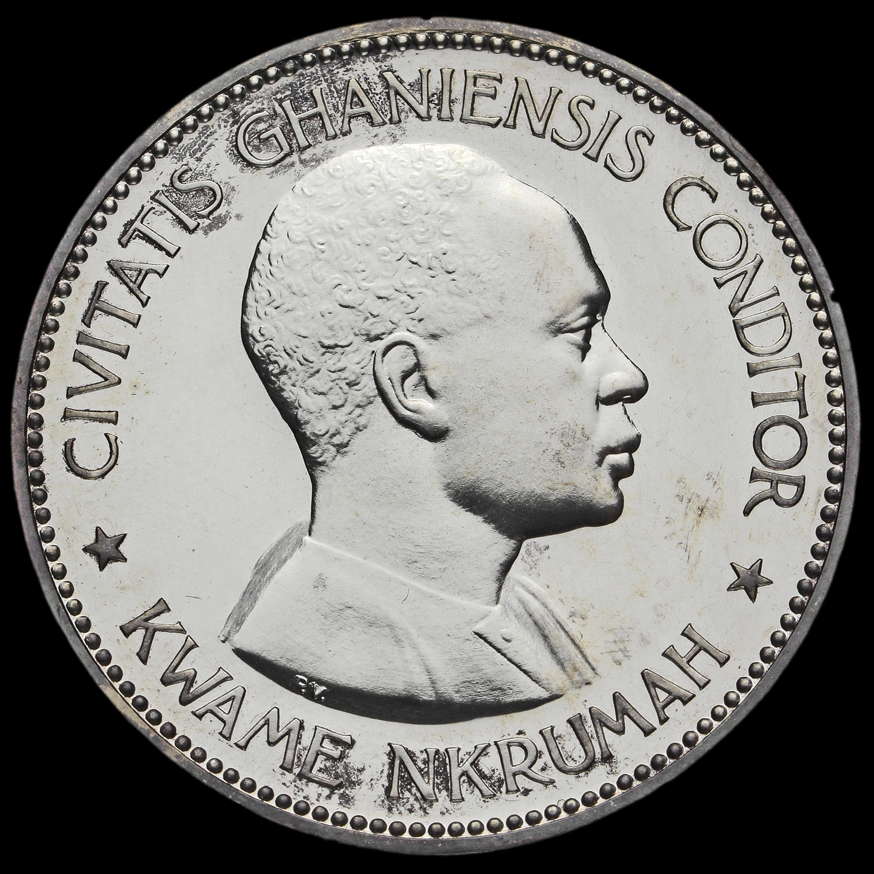 Ghana 1958 Silver Proof 10 Shillings Coin Reverse