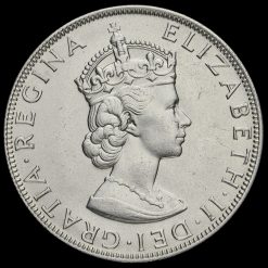 Bermuda 1964 Elizabeth II Silver Crown Obverse