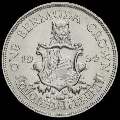 Bermuda 1964 Elizabeth II Silver Crown Reverse