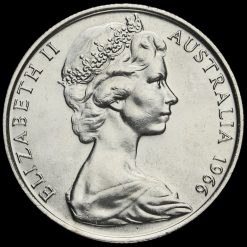 Australia 1966 Elizabeth II Silver 50 Cents Obverse