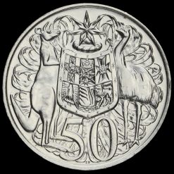 Australia 1966 Elizabeth II Silver 50 Cents Reverse