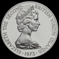 British Virgin Islands 1973 Silver Proof Dollar Obverse