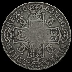 1662 Charles II Early Milled Silver Crown Reverse