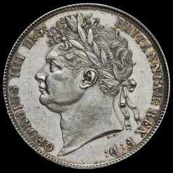 1820 George IV Milled Silver Half Crown Obverse
