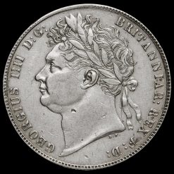 1821 George IV Milled Silver Half Crown Obverse