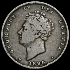 1826 George IV Milled Silver Shilling Obverse