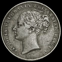 1840 Queen Victoria Young Head Silver Shilling Obverse