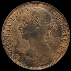 1886 Queen Victoria Bun Head Penny Obverse