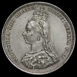 1887 Queen Victoria Jubilee Head Silver Shilling Obverse