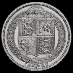 1887 Queen Victoria Jubilee Head Silver Sixpence Reverse