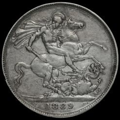 1889 Queen Victoria Jubilee Head Silver Crown Reverse