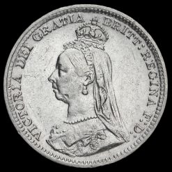 1892 Queen Victoria Jubilee Head Silver Threepence Obverse