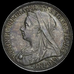 1896 Queen Victoria Veiled Head Silver Florin Obverse