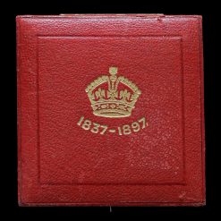 1897 Queen Victoria Official Diamond Jubilee Large Silver Medal Case
