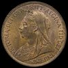 1901 Queen Victoria Veiled Head Halfpenny Obverse