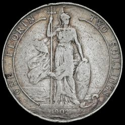1902 Edward VII Silver Florin Reverse