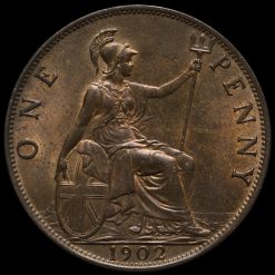1902 Edward VII Low Tide Penny Reverse