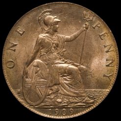 1909 Edward VII Penny Reverse