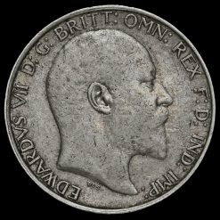 1910 Edward VII Silver Florin Obverse