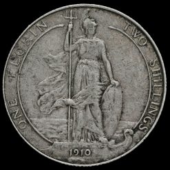 1910 Edward VII Silver Florin Reverse