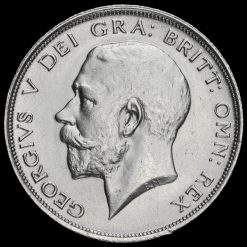 1913 George V Silver Half Crown Obverse
