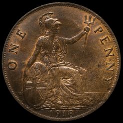1918 George V Penny Reverse