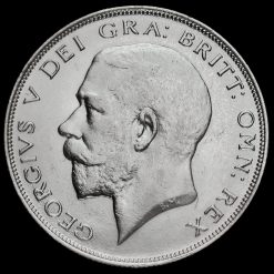 1924 George V Silver Half Crown Obverse