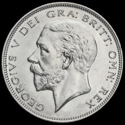 1933 George V Silver Half Crown Obverse