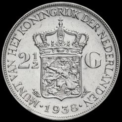 Netherlands 1938 2 1/2 Gulden Reverse