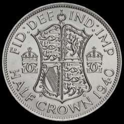 1940 George VI Silver Half Crown Reverse