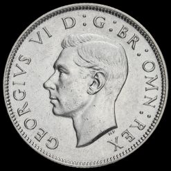 1944 George VI Silver Two Shilling Coin / Florin Obverse