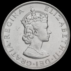 Bermuda 1964 Elizabeth II Silver Crown Obverse
