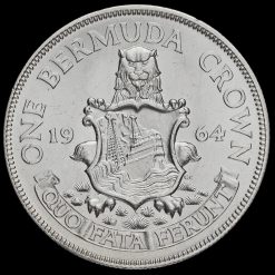 Bermuda 1964 Elizabeth II Silver Crown Reverse