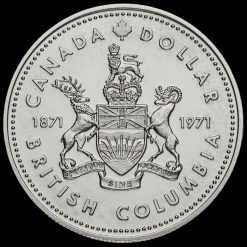 Canada 1971 Elizabeth II Silver Proof Dollar Reverse