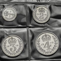 1979 Elizabeth II Silver Maundy Set Reverse