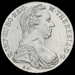 1780 Austria Maria Theresa Silver Thaler Obverse