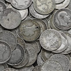 500 Grams of Circulated Pre 1920 British .925 Silver Threepences
