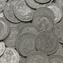 1 Kilogram of Circulated Pre 1947 British .500 Silver Bullion Investment Coins