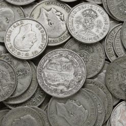 1 Kilogram of Circulated Pre 1947 British .500 Silver Bullion Investment Coins