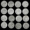 16 x Australia Elizabeth II Silver Sixpences Reverse