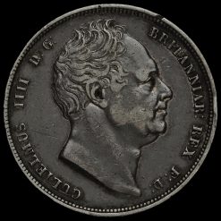 1837 William IV Milled Silver Half Crown Obverse