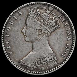 1849 Queen Victoria Godless Florin Obverse