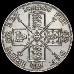 1888 Queen Victoria Jubilee Head Silver Double Florin Reverse