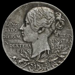 1897 Queen Victoria Official Diamond Jubilee Silver Medal Reverse