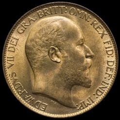 1902 Edward VII High Tide Halfpenny Obverse