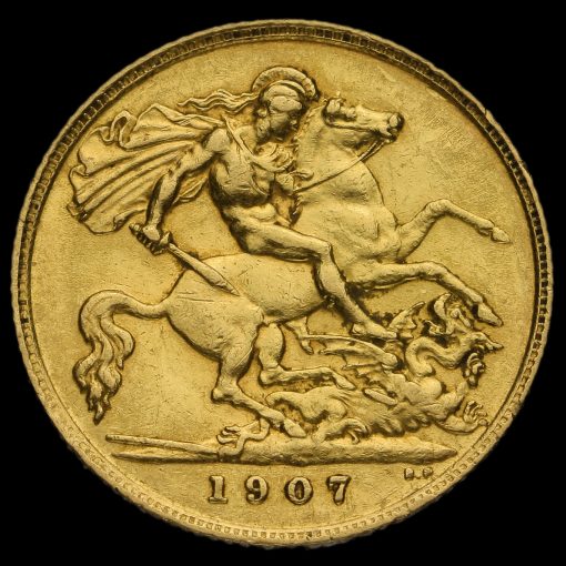 1907 Edward VII Gold Half Sovereign, London Mint