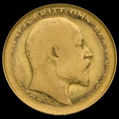 1909 Edward VII Gold Half Sovereign Obverse
