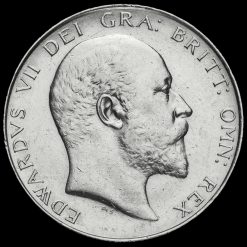 1909 Edward VII Silver Half Crown Obverse
