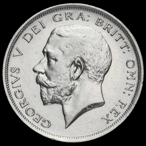 1915 George V Silver Half Crown Obverse
